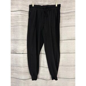 Rachel Zoe Black Drawstring Jogger Pants Size M